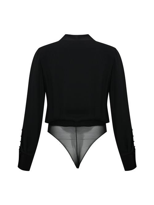 Body in georgette e raso Elisabetta Franchi | CB00356E2110